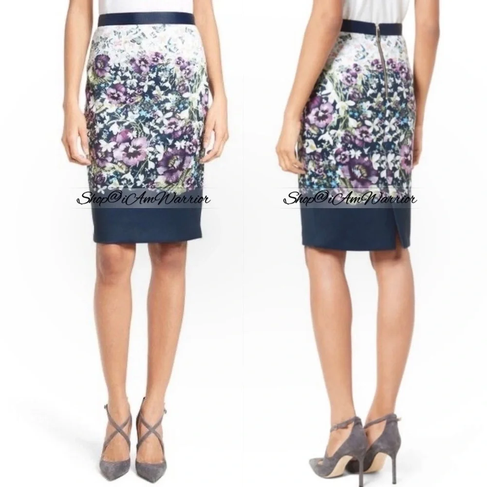 Ted Baker London floral bird butterfly pencil skirt *shop@iamwarrior